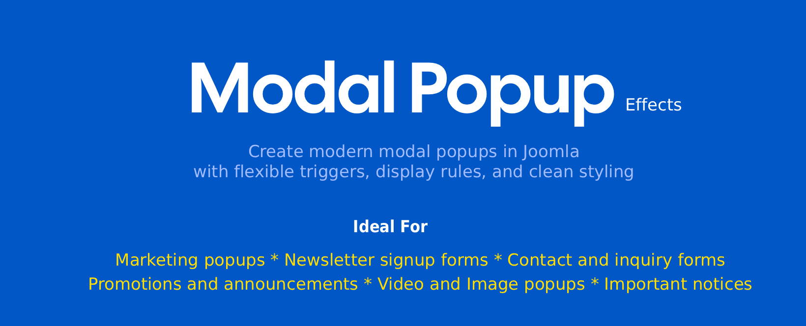 Modal Popup Effects