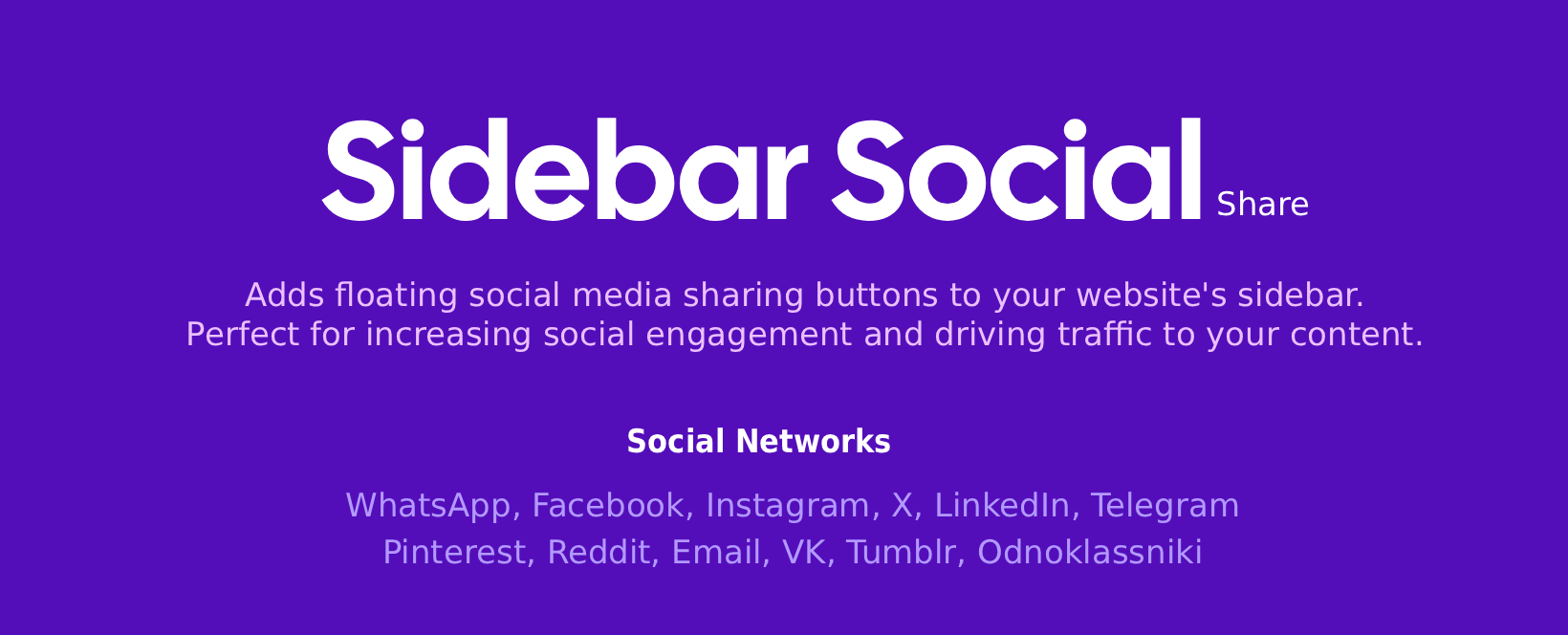 Sidebar Social Share
