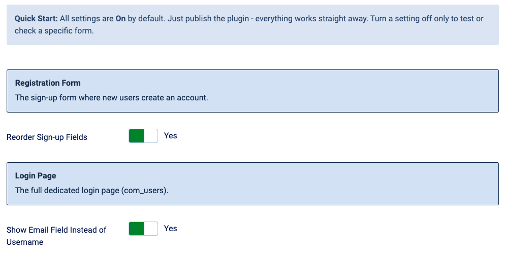 Email Login Suite