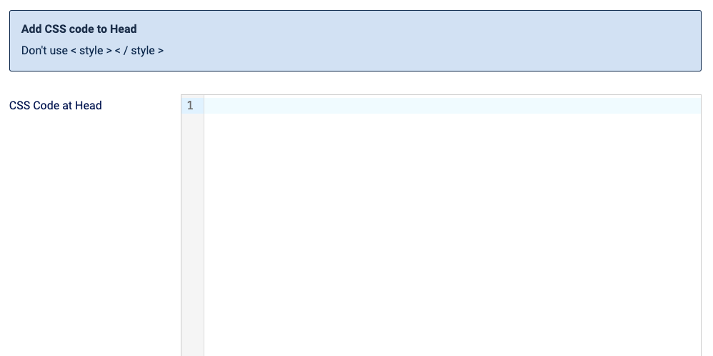 Head CSS, Script