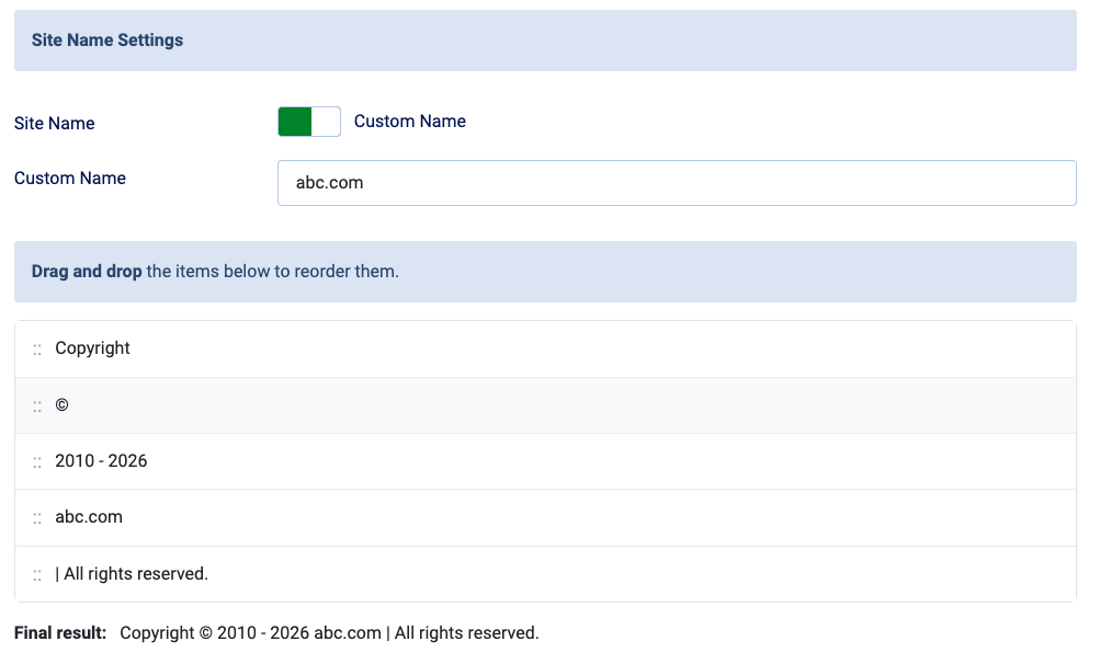 Neat Footer