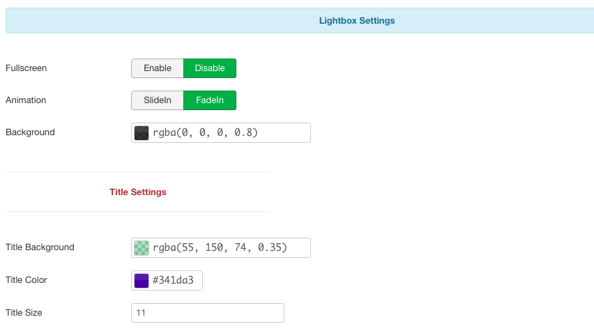 Responsive Lightbox Slider