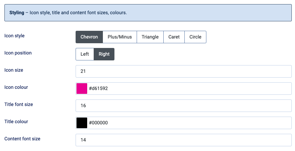 Vertical Content Accordion